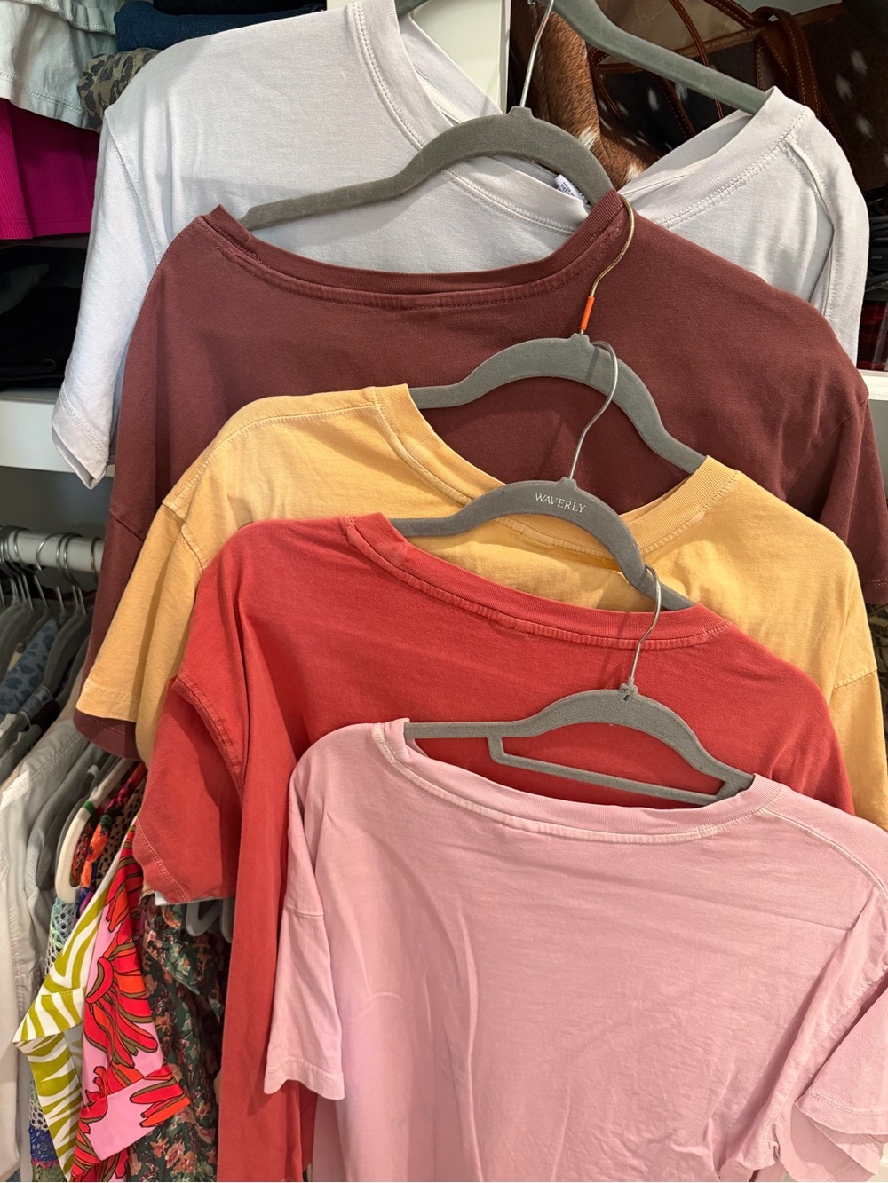 Old Navy Women's Short Sleeve Tees — Pink, Red, Yellow, Brown, White